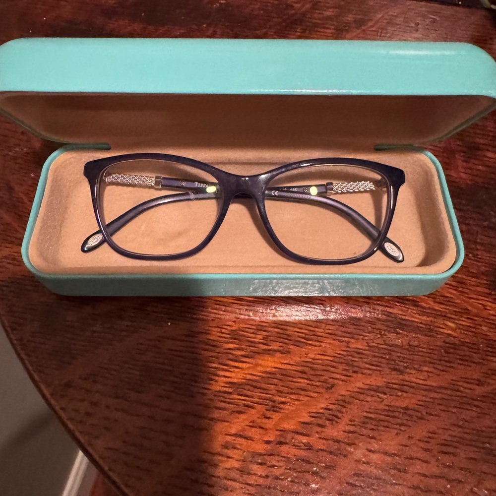 Tiffany & Co. Blue Glasses with Turquoise Case
